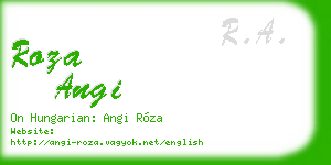 roza angi business card